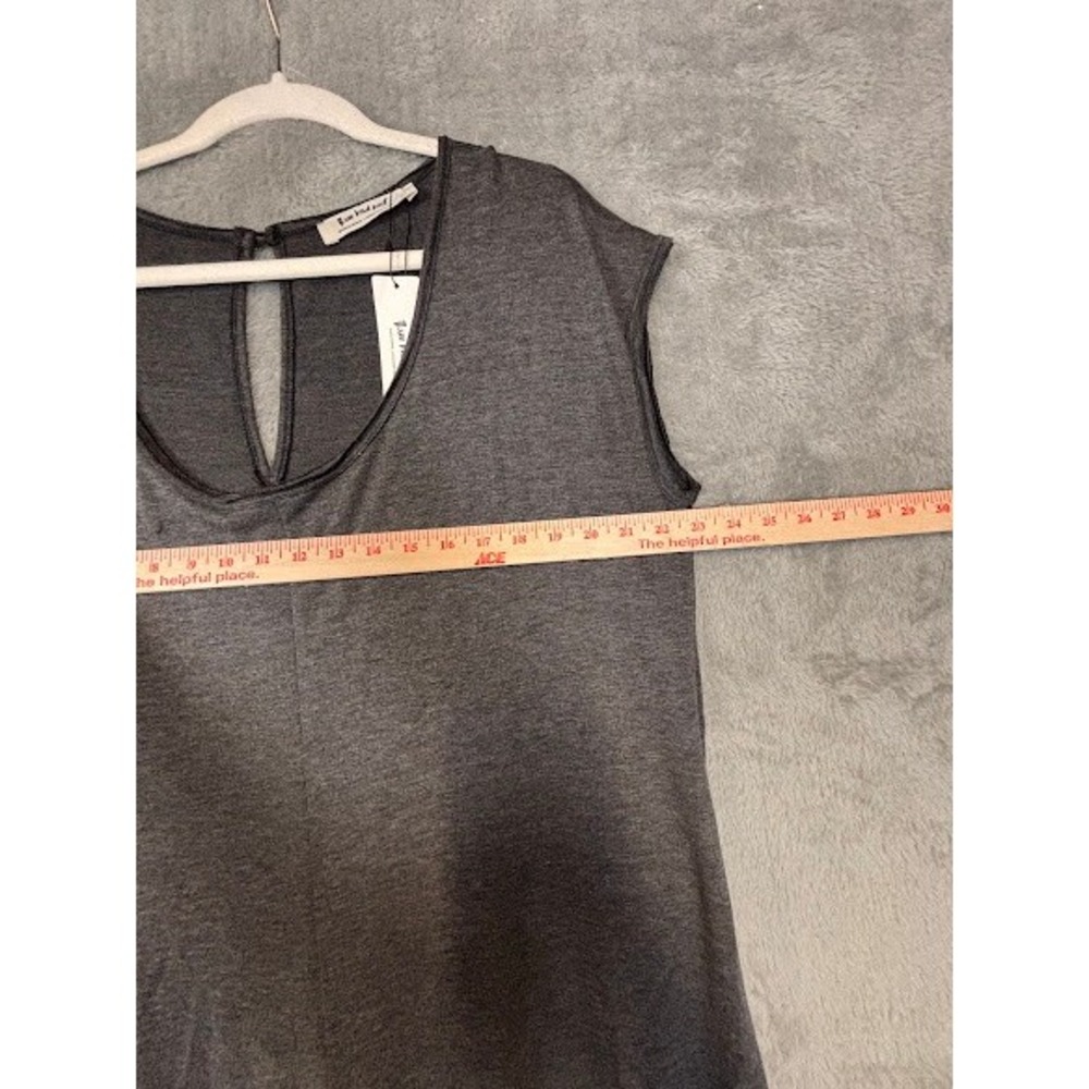 Three Bird Nest Charcoal Gray Wide Leg Sleeveless Jumpsuit XL NWT Loungewear - Picture 10 of 11